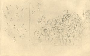 Kasperltheater II, 1800-luvun puoliväli, loppu, n. 1924. tekijältä Carl Spitzweg