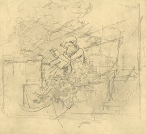Lektüre, 1800-luvun puoliväli, loppu, n. 1924. tekijältä Carl Spitzweg