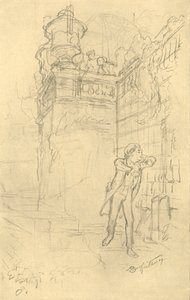 Malvolios Enkel, 1800-luvun puoliväli, loppu, n. 1924. tekijältä Carl Spitzweg