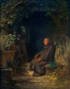 Schlafender alter Eremit tekijältä Carl Spitzweg
