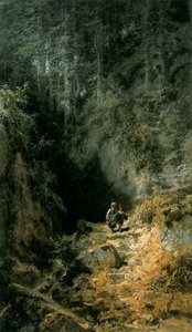 Schulkinder im Wald tekijältä Carl Spitzweg