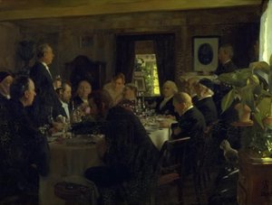 Illallinen piispanvierailun jälkeen