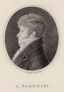 Kapellimestari ja säveltäjä Gaspare Spontinin muotokuva 1774-1851, 1813.