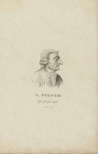 Viulisti ja säveltäjä Gaetano Pugnanin muotokuva 1731-1798, 1815.