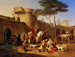 Espanjalaiset sissit linnakkeessa tekijältä Carl Wilhelm Freiherr von Heideck