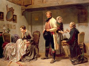 Malja kihlaparille (öljy) tekijältä Carl Wilhelm Huebner