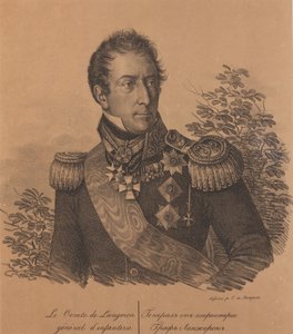 Muotokuva kreivi Alexandre Andrault de Langeronista 1763-1831, 1820.