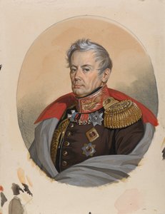 Kreivi Pjotr Petrovitš Konovnitsynin muotokuva 1764-1822, 1820-luvun alku. tekijältä Carl von Hampeln