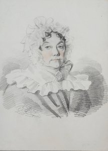 Muotokuva Maria Ivanovna Rimskaja-Korsakovasta, s. Naumova 1764-1832, 1820-luku.