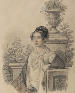 Olga Nikolaevna Kokoshkinan muotokuva, os Rezanova 1802-1828, Vuosina 1824-1828.