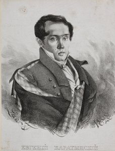 Runoilija Jevgeni Abramovitš Baratynskyn muotokuva 1800-1844, 1828.
