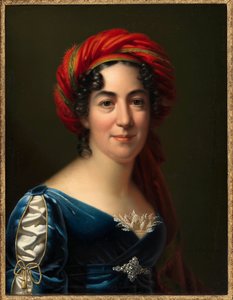 Kirjailija Caroline Pichlerin muotokuva 1769-1843, 1818. tekijältä Carl von Sales