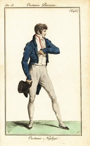 Ranskalainen dandy rennossa asussa, Pariisi