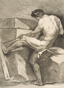 Akatemia: Mies vetää johdosta, 1742-43. tekijältä Carle van Loo