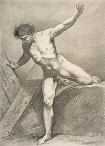 An Académie: Lenkille nojaava mies, 1742-43.