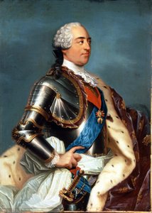 Ludvig XV:n (1710 - 1774) muotokuva. Carle Van Loon (1705 - 1765) maalaus. tekijältä Carle van Loo
