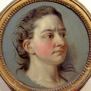 Mademoiselle Claironin muotokuva Josephe Leris de La Ttude dit Mademoiselle Clairon (1723 -1803) Voltairen tulkki. Carle Van Loon maalaus (1705-1765) tekijältä Carle van Loo
