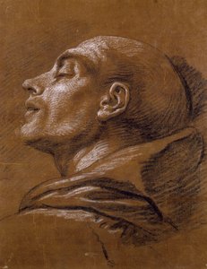 Carle van Loon (1705-1765) tutkimus, sangviinipiirustus tekijältä Carle van Loo