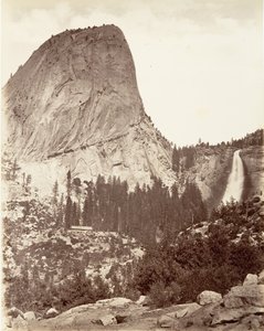Cap of Liberty ja Nevada Fall, Yosemite, n. 1872, painettu n. 1876.
