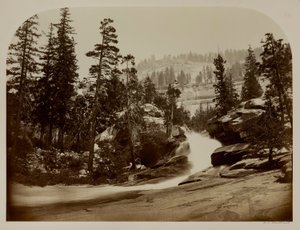 Cascade, Nevadan putoukset, Yosemite, Kalifornia tekijältä Carleton E. Watkins