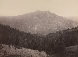Davoncastle Butte, Sierra Nevada, n. 1866-1870. tekijältä Carleton E. Watkins