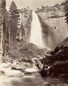 Nevada Fall, 700 jalkaa, Yosemite, n. 1872, painettu n. 1876.