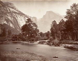 North and South Dome, Yosemite, n. 1872, painettu n. 1876.