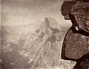 South Dome, Yosemite, n. 1872, painettu n. 1876. tekijältä Carleton E. Watkins.