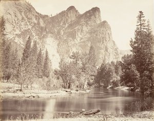 Kolme veljestä, Yosemite, n. 1872, painettu n. 1876.