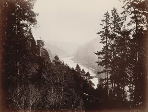 Big River, Rancherie, Mendocino, Kalifornia, 1863. tekijältä Carleton Emmons Watkins