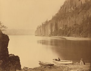 Cape Horn, Columbia River, 1867. tekijältä Carleton Emmons Watkins