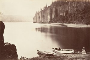 Cape Horn, Oregon, 1867, painettu n. 1876. tekijältä Carleton Emmons Watkins
