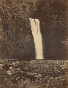 Multnomahin putoukset, Columbia-joen alajuoksu,1867 (kuva) tekijältä Carleton Emmons Watkins