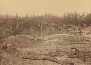 Malakoff Diggins, North Bloomfield, Nevadan piirikunta,1871 (kuva) tekijältä Carleton Emmons Watkins