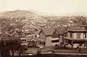San Francisco, Rincon Hill, 1864, painettu n. 1876.