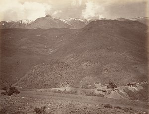 Sutro Tunnel Shaft No. 2, 1875, painettu n. 1876. tekijältä Carleton Emmons Watkins