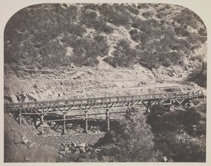 Rautatiesilta, Cape Horn, Mariposan piirikunta tekijältä Carleton Watkins