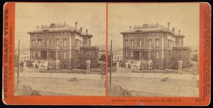 Gov. Stanfordin asuinpaikka, Cal. St. Hill, S.F. tekijältä Carleton Watkins
