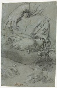 Studies of Hands recto, n. 1586.