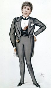 Oscar Wilden (1854 - 1900) sarjakuva Carlo Pellegrinin (1839 - 1889) elokuvassa "" Vanity Fair" 24. toukokuuta tekijältä Carlo Pellegrini