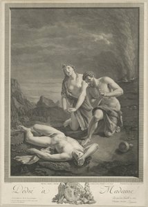 Aadam ja Eeva Abelin ruumiin luona tekijältä Carlo Antonio Porporati