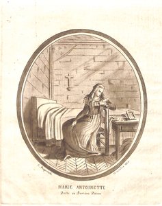 Marie-Antoinette viimeinen vankila tekijältä Carlo Antonio Porporati
