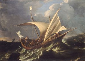 Joona ja valas, 1600-luvun puoliväli (öljy kankaalle). tekijältä Carlo Antonio Tavella