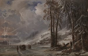 Metsä Ural-vuorten juurella, 1872. tekijältä Carlo Bossoli