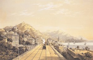 Etukappale elokuvasta "Näkymiä Torinon ja Genovan väliselle rautateelle", 1853