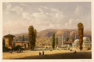 Bakhchisaray Khans Palace, 1856 tekijältä Carlo Bossoli