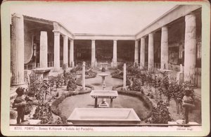 Vettien talo Pompeijissa, n. 1880 (valokuva).