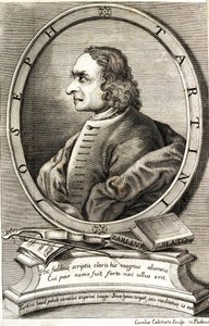 Viulisti ja säveltäjä Giuseppe Tartinin muotokuva 1692-1770, 1760-luvun alku. tekijältä Carlo Calcinotto