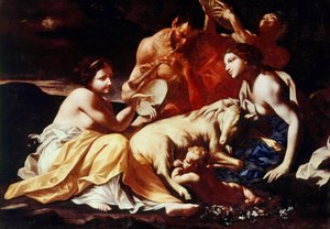 Jupiterin lapsuus, n. 1702-1714 (öljy kankaalle)