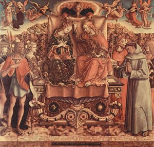 Neitsyt Marian kruunajaiset tekijältä Carlo Crivelli